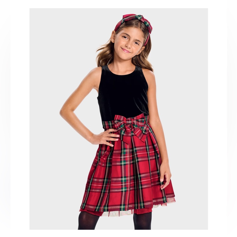The Children's Place Red and Black Plaid Dress
